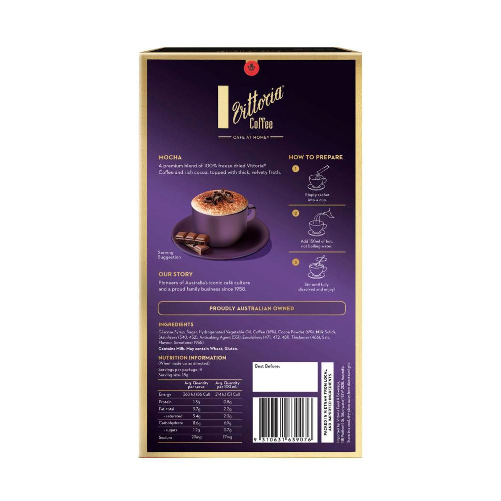 Vittoria Mocha Coffee Sachets - 8 Pack