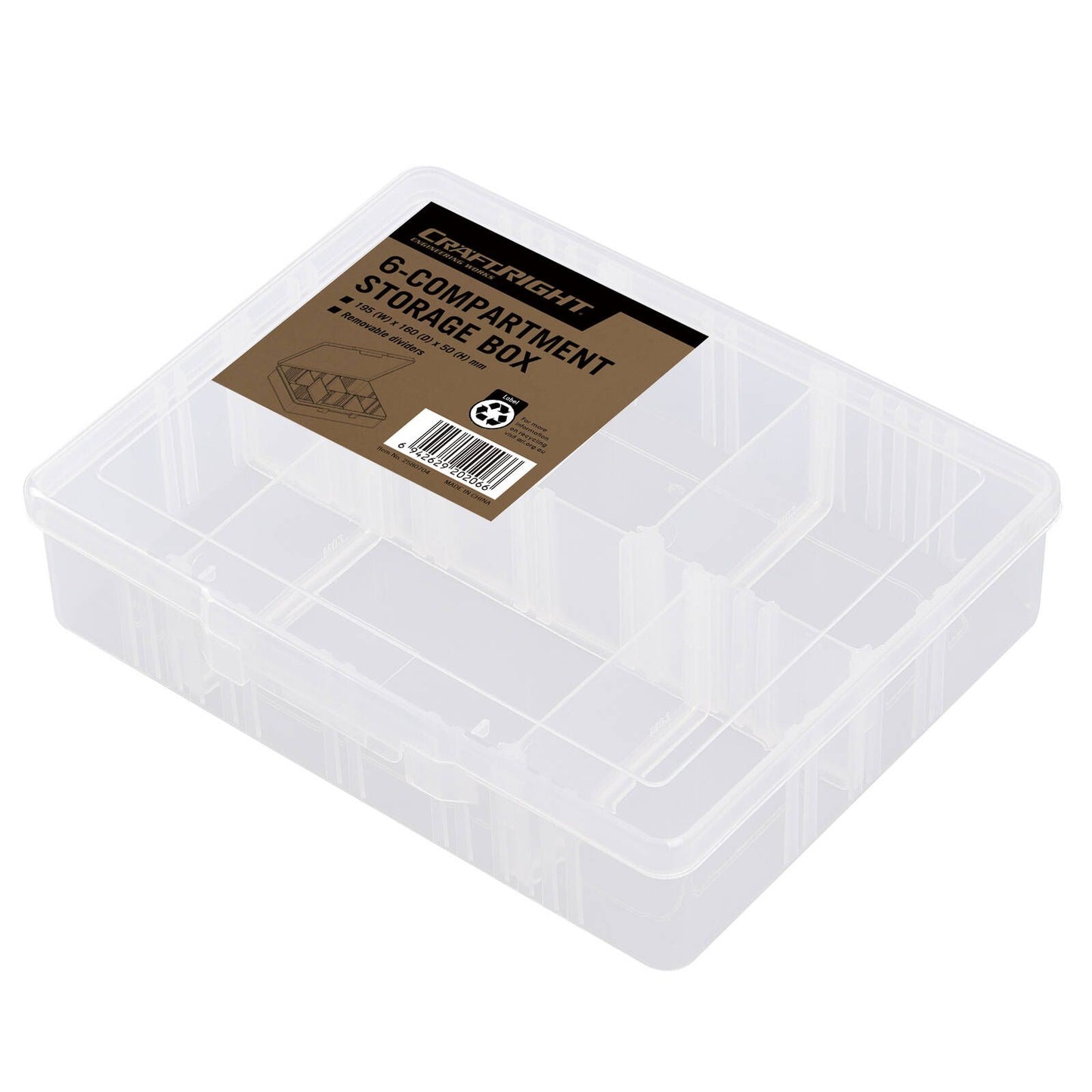 Craftright Storage Box - 6 Compartment