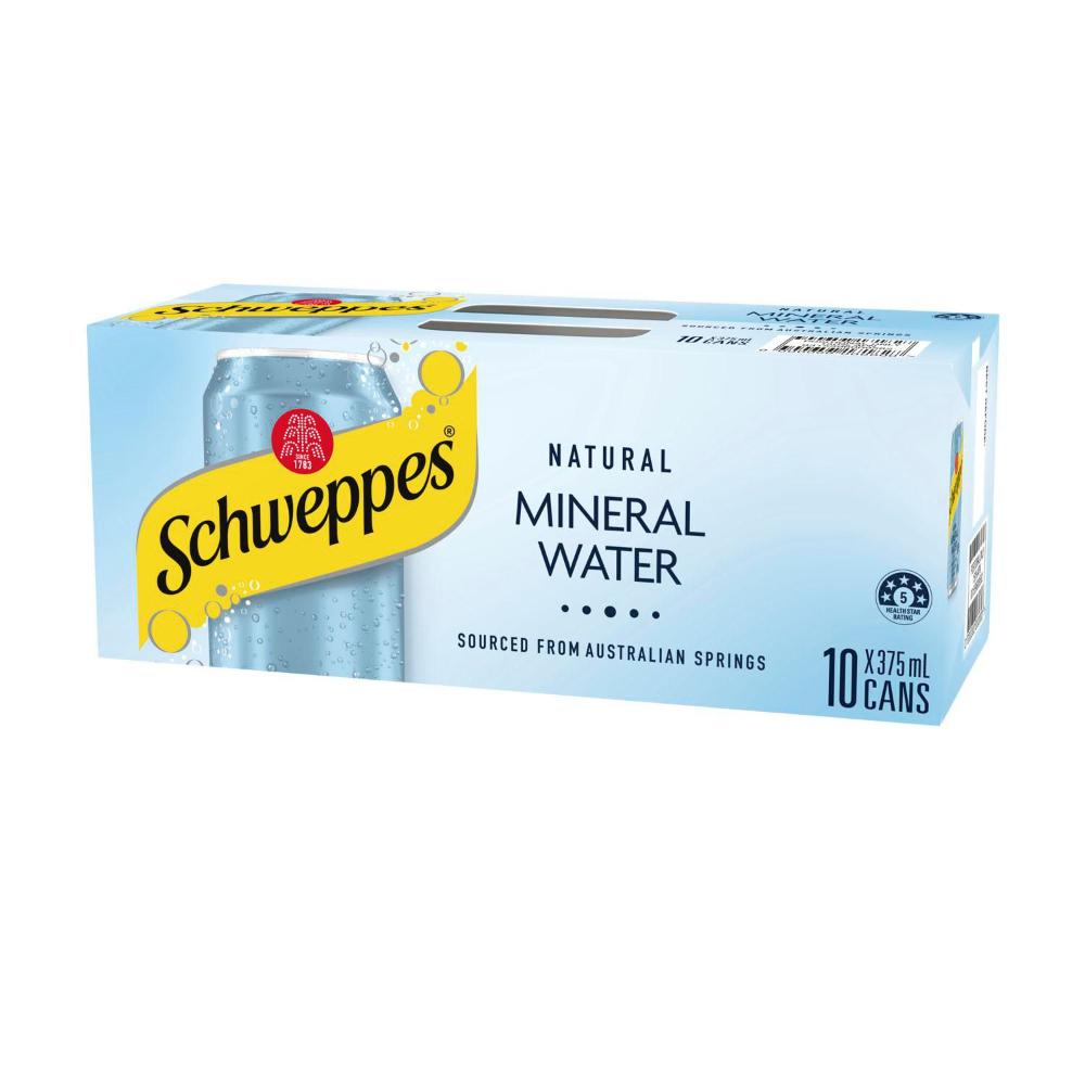 Schweppes Sparkling Natural Water 375ml - 10 Pack