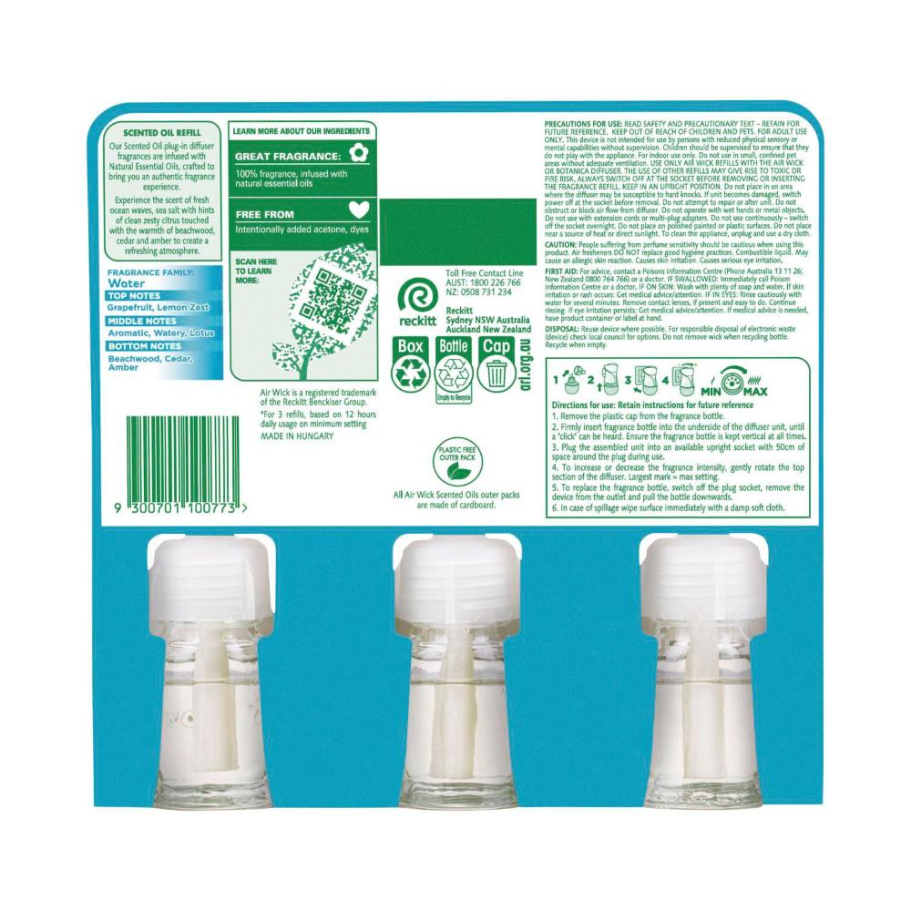 Air Wick Freshener Refill Ocean Waves & Sea Salt - 57mL