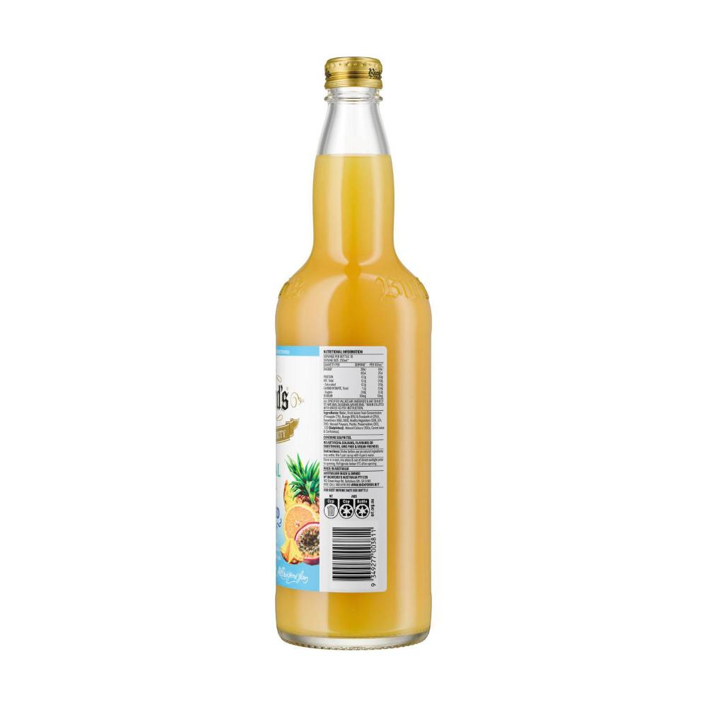 Bickford's Cordial Tropical No Added Sugar - 750mL