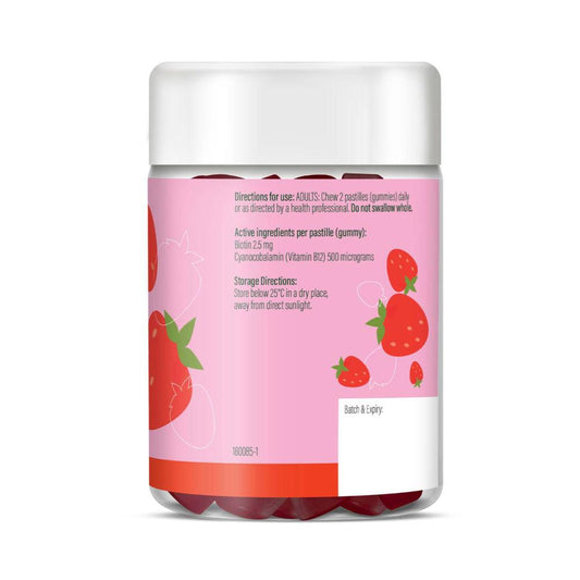 Life Botanics Gummies Energy + Hair Growth - 60 Pack