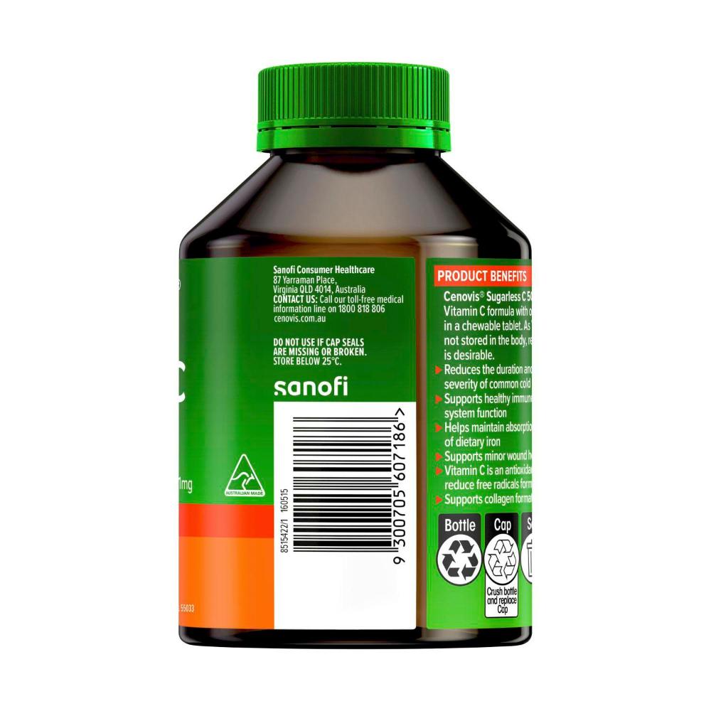 Cenovis Chewable Sugarless Vitamin C - 320 Pack