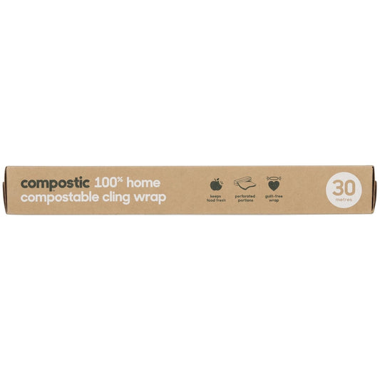 Compostic 100% Home Compostable Cling Wrap 30m Each