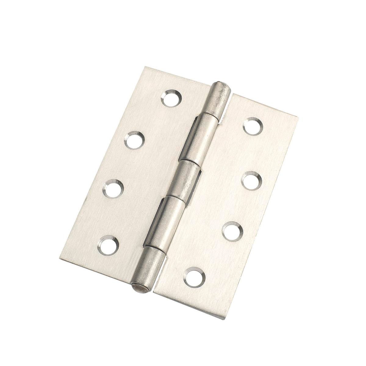 Lane Satin Stainless Steel Fixed Pin Butt Hinge 100x75x1.6mm Security