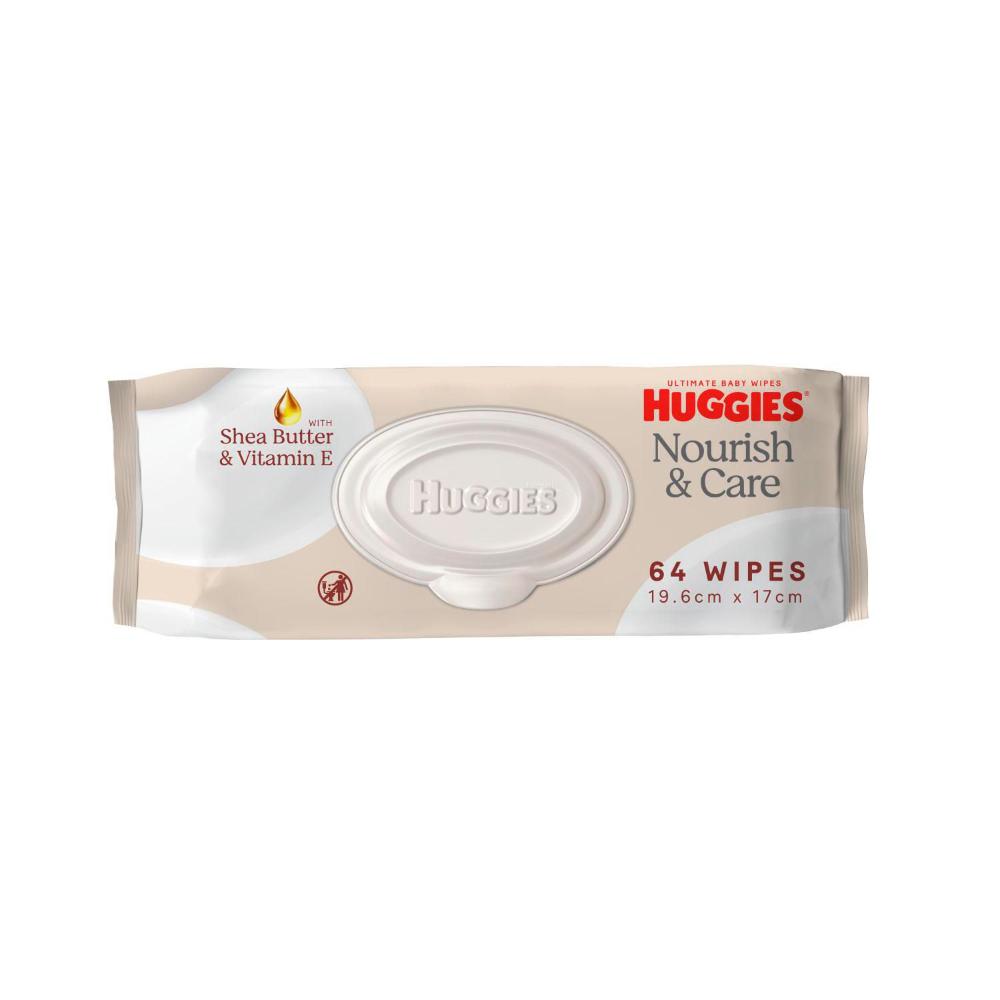 Huggies Ultimate Wipes Nourish & Care Wipes - 64 Pack