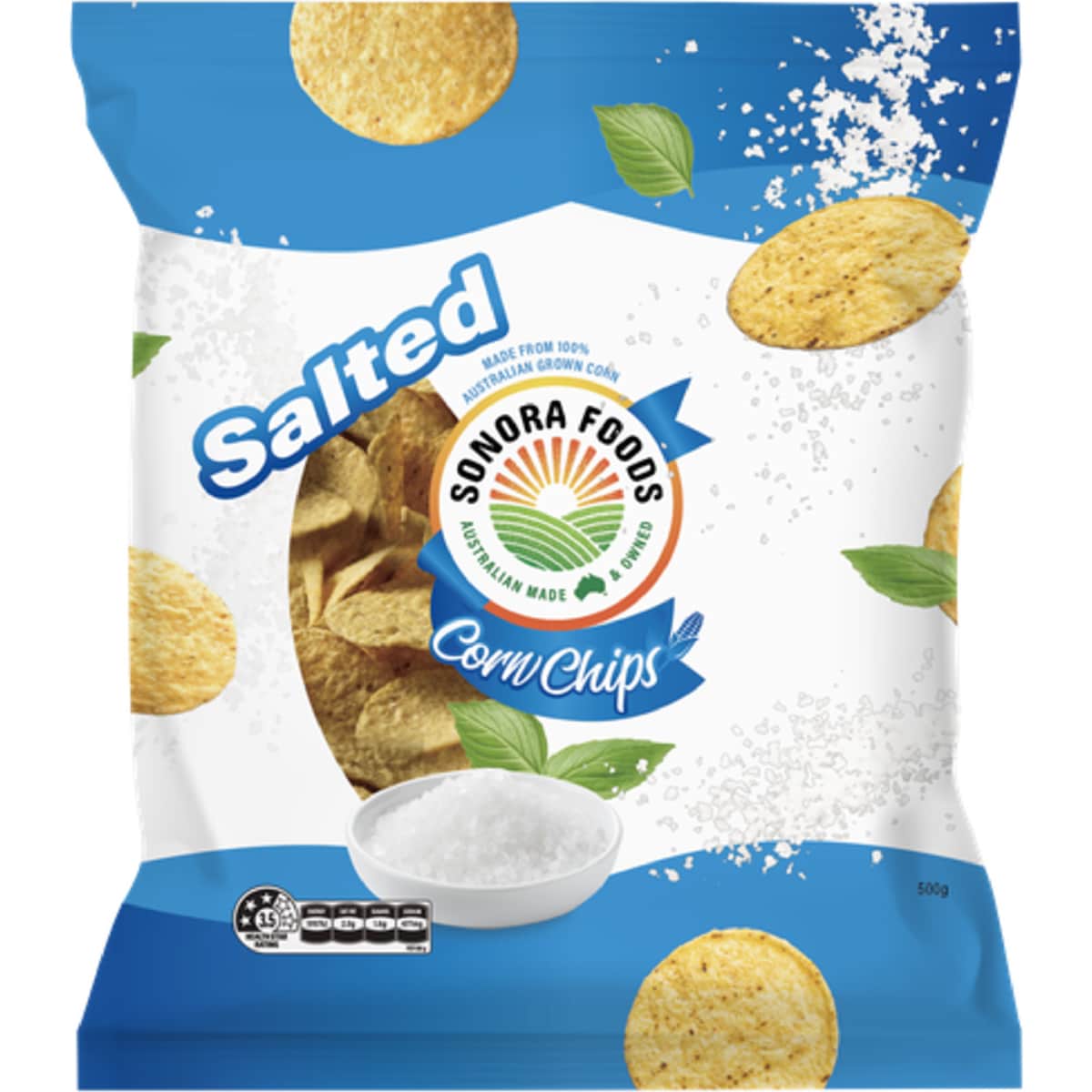 Sonora Corn Chips Salted 500g