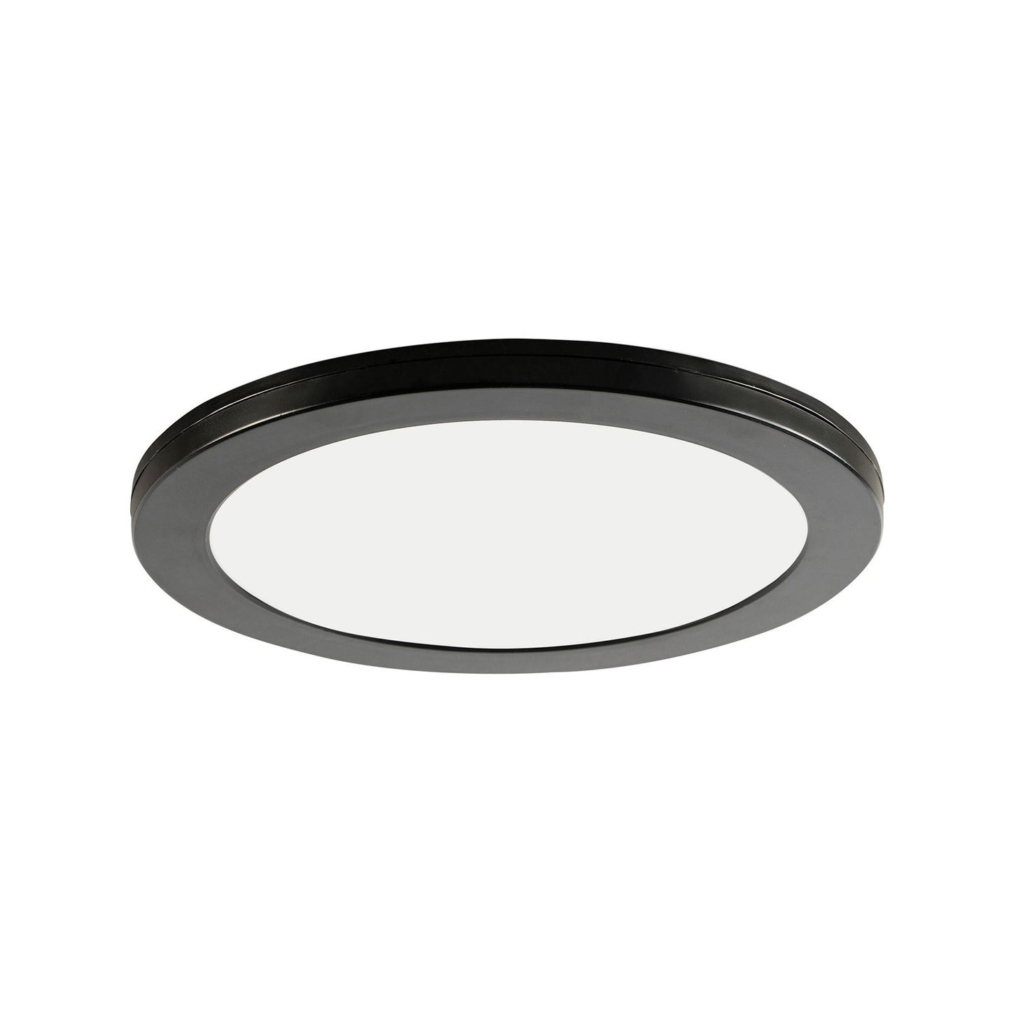 Brilliant Tri Colour LED Oyster Ceiling Light - 30cm - Plug-in - Black