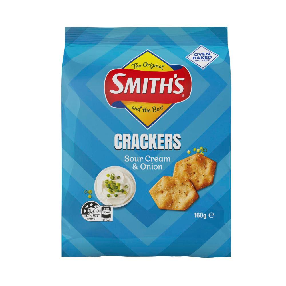 Smith's Crackers Sour Cream & Onion - 160g