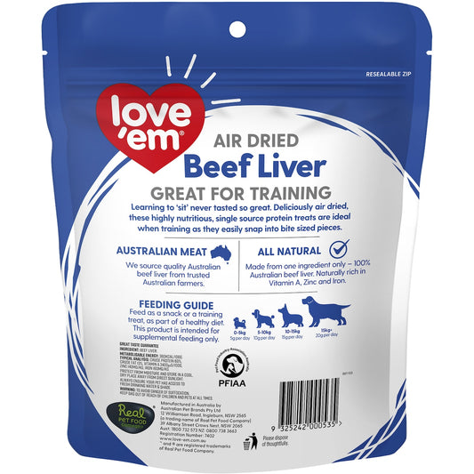 Loveem Dog Treats Beef Liver 200g