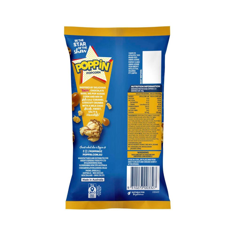Poppin Popcorn Twix Flavour - 110g