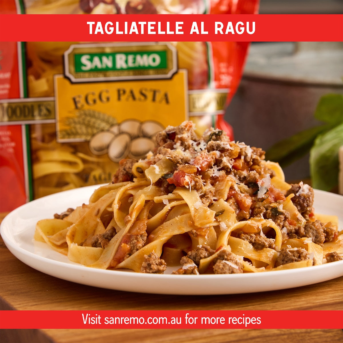 San Remo Tagliatelle Egg Noodle Pasta 250g