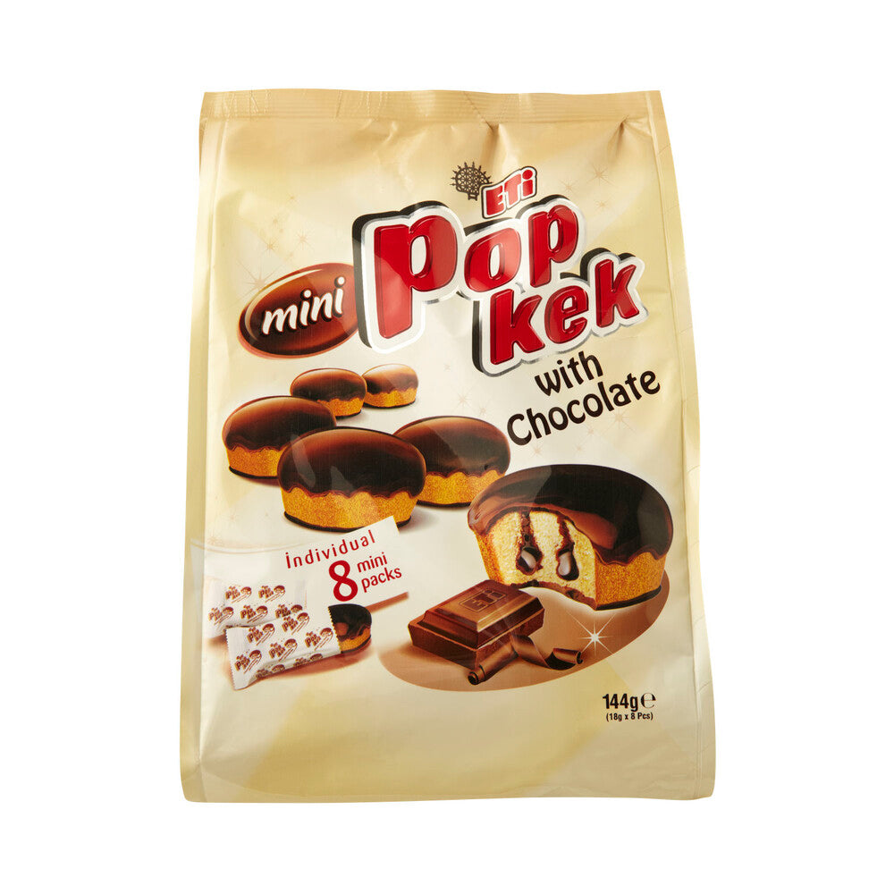 Eti Mini Pop Kek With Chocolate - 144g
