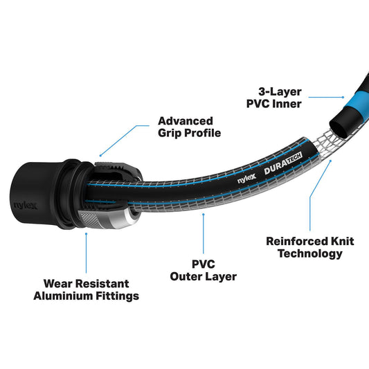 Nylex Duratech Garden Hose - 30m x 18mm