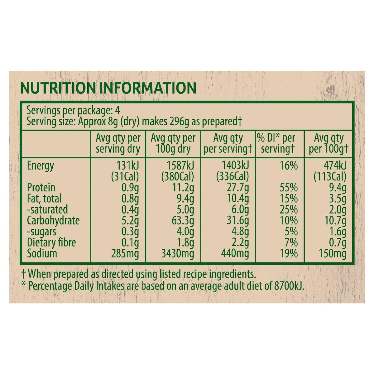 Continental Recipe Base Creamy Tuna Mornay 30g