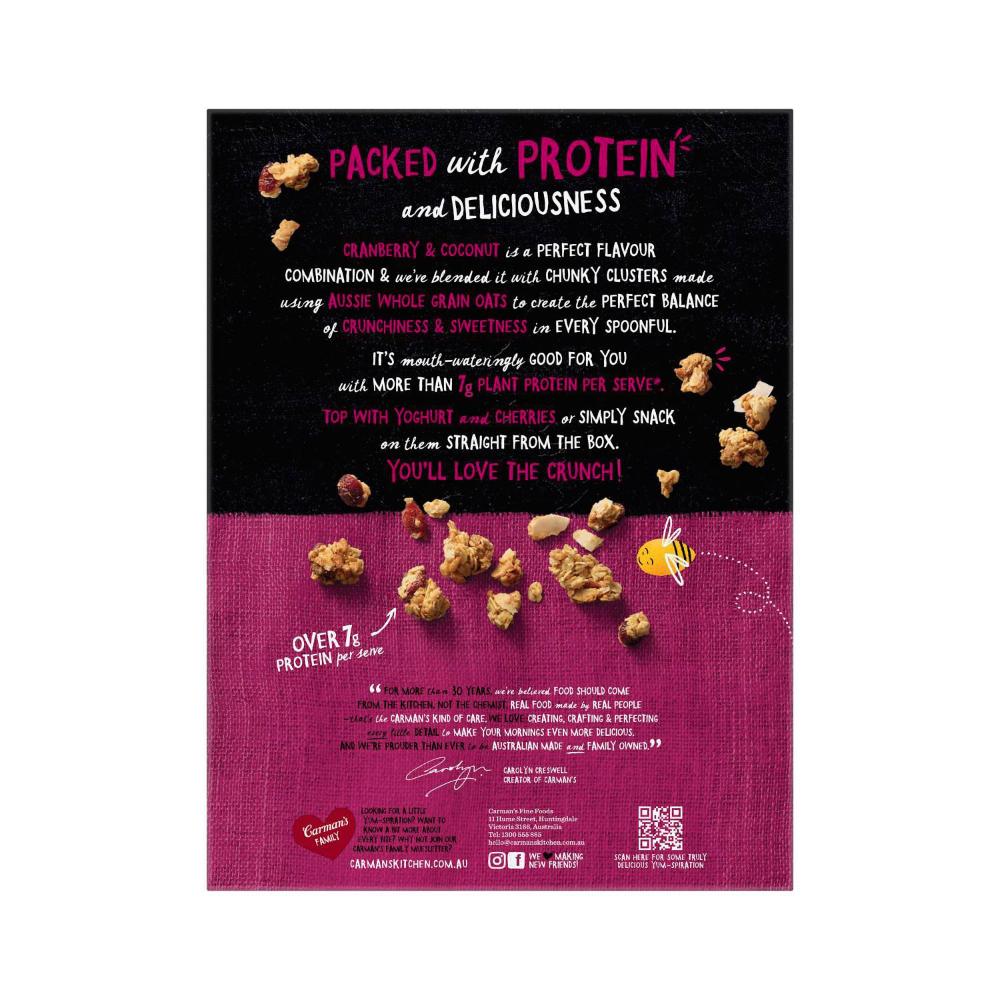Carman's Protein usters Cranberry & Coconut - 425g