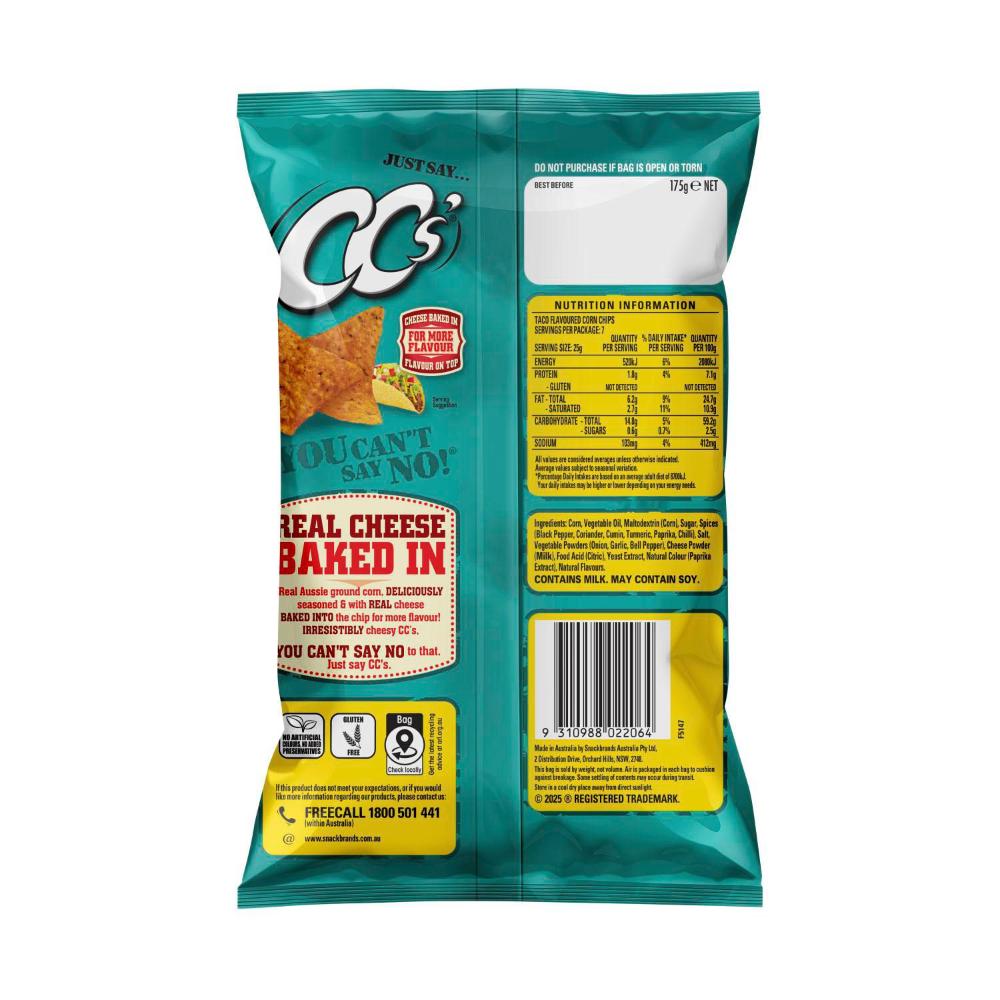 CC's Corn Chips Taco - 175g