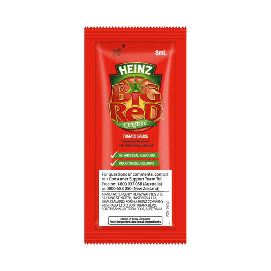 Heinz Big Red Tomato Sauce Portion Pack 8ml - 300 Pack