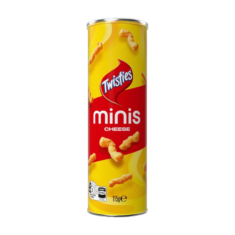 Twisties Minis Cheese Flavoured Snacks - 115g