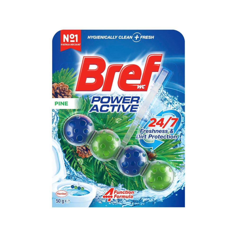 Bref Power Active Rim Block Juicy Pine Toilet eaner - 50g