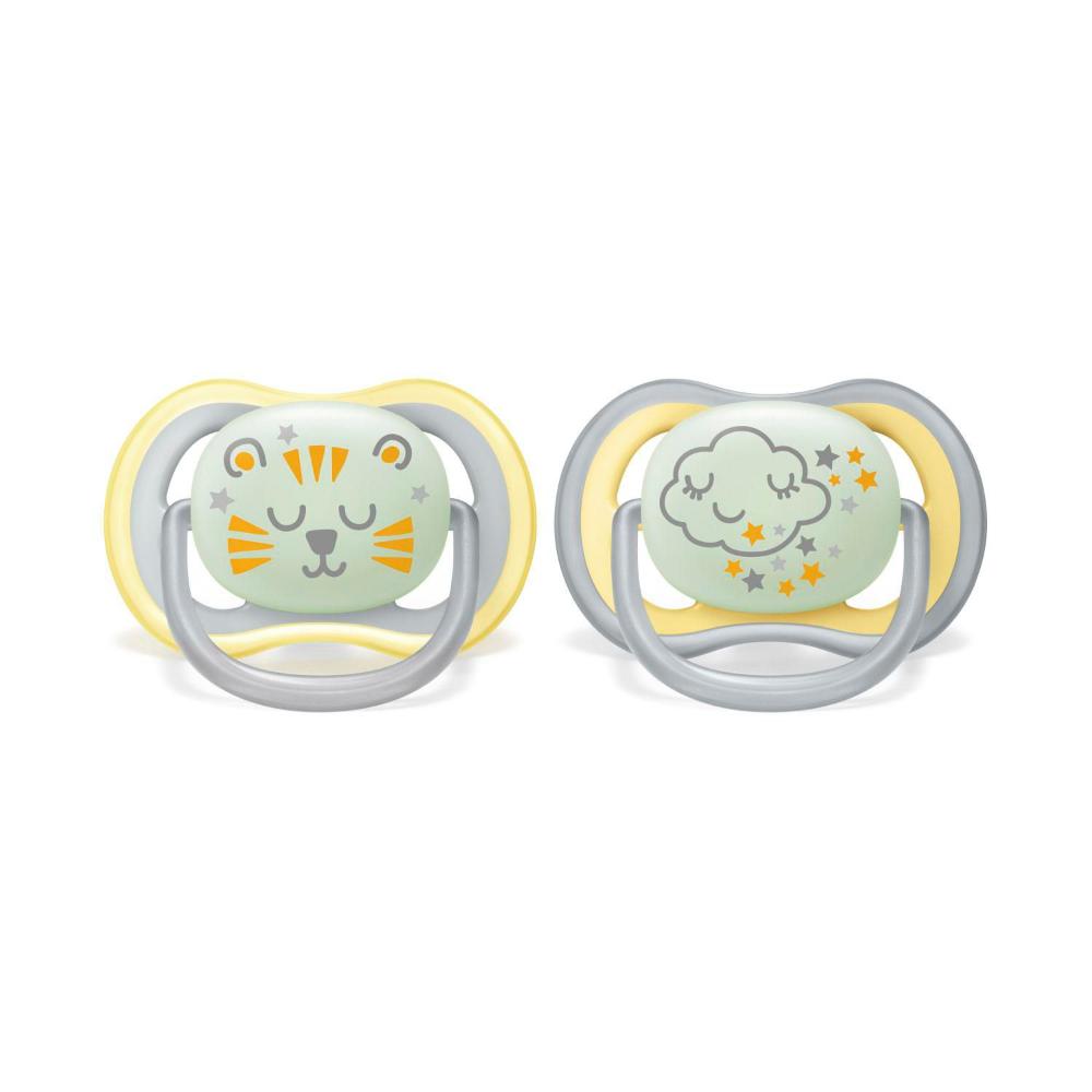 Philips Avent Ultra Air Soother Nighttime Glow 18+ Months - 2 Pack
