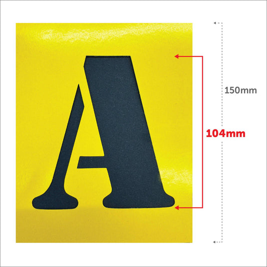 Sandleford A to Z Stencil Kit - 150mm