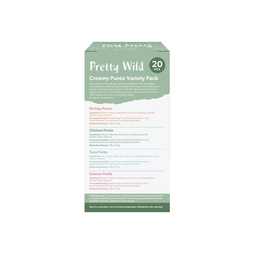 Pretty Wild Creamy Puree Cat Treats 15g - 20 Pack