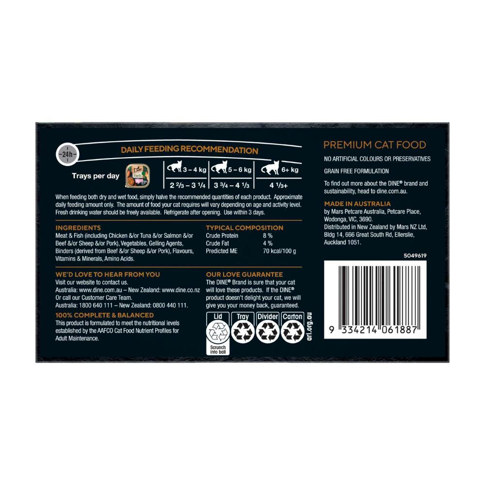 Dine Farm Collection With Salmon Sweet Potato & Spinach Cat Food 7x85g - 7 Pack