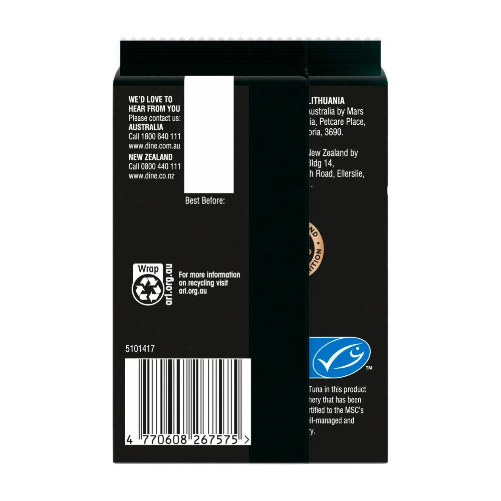 Dine Fresh & Fine Chunks In Gravy With Salmon Tuna & Trout Cat Food Pouch 6x50g - 6 Pack
