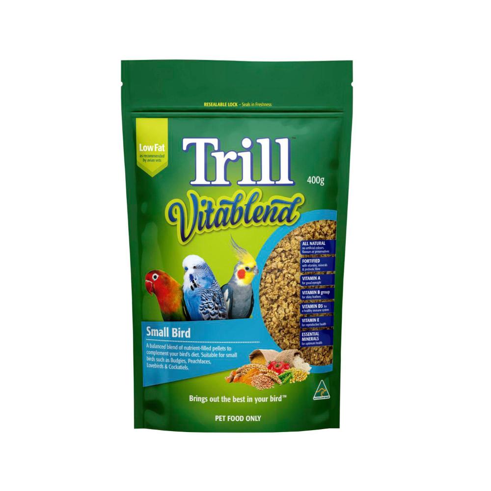 Trill Vitablend Pellets Bird Food Small - 400g