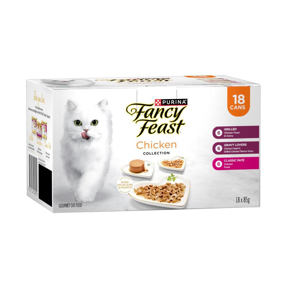 Fancy Feast Classic Cat Food Collection Chicken 18x85g - 18 Pack