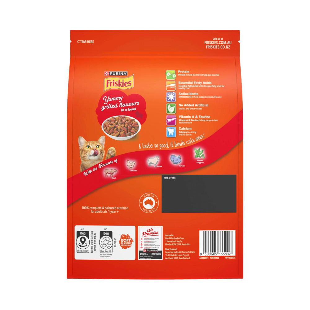 Friskies Adult Dry Cat Food Meaty Grills - 700g