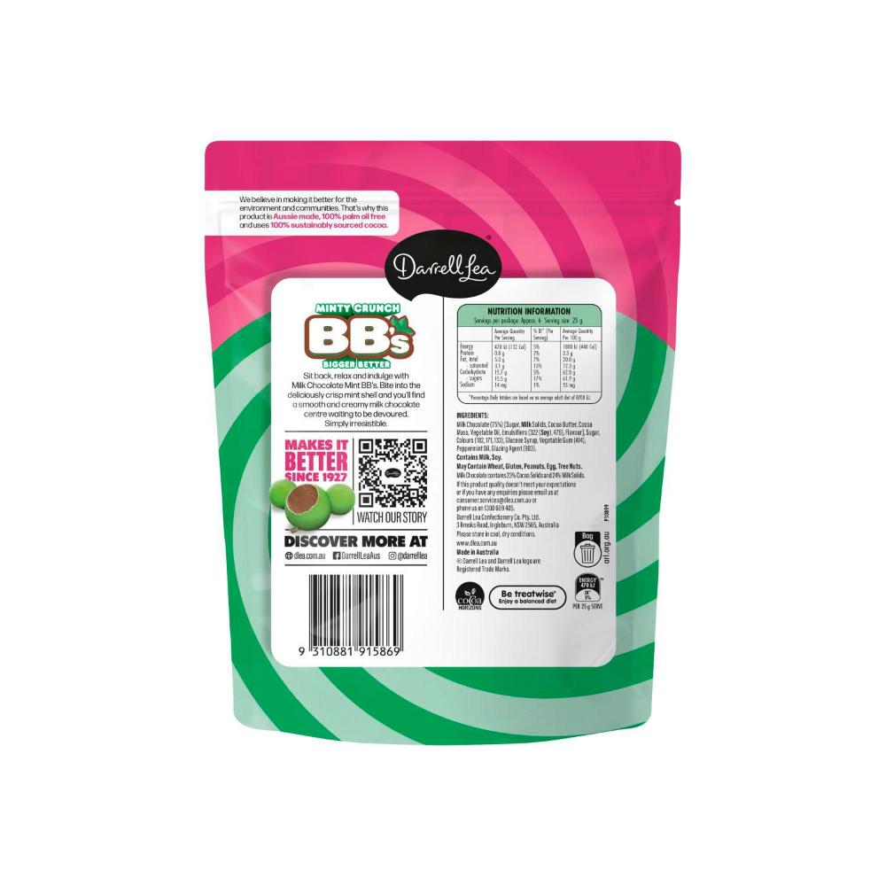 Darrell Lea Minty Crunch Bb's - 152g
