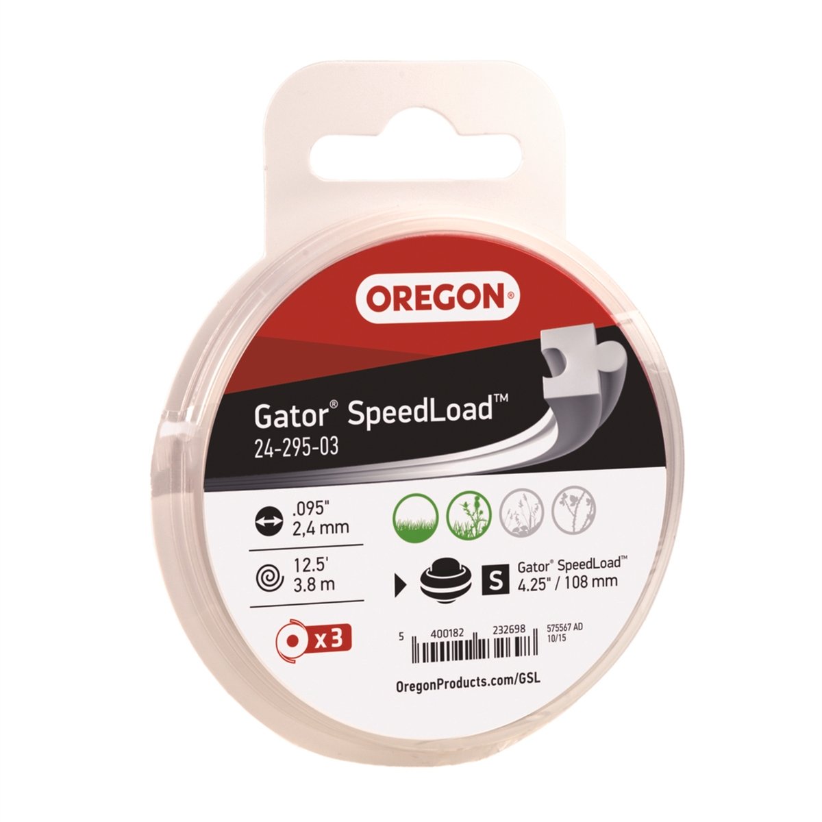 Oregon Gator SpeedLoad Trimmer Line - .095" - Durable - Fast Reload