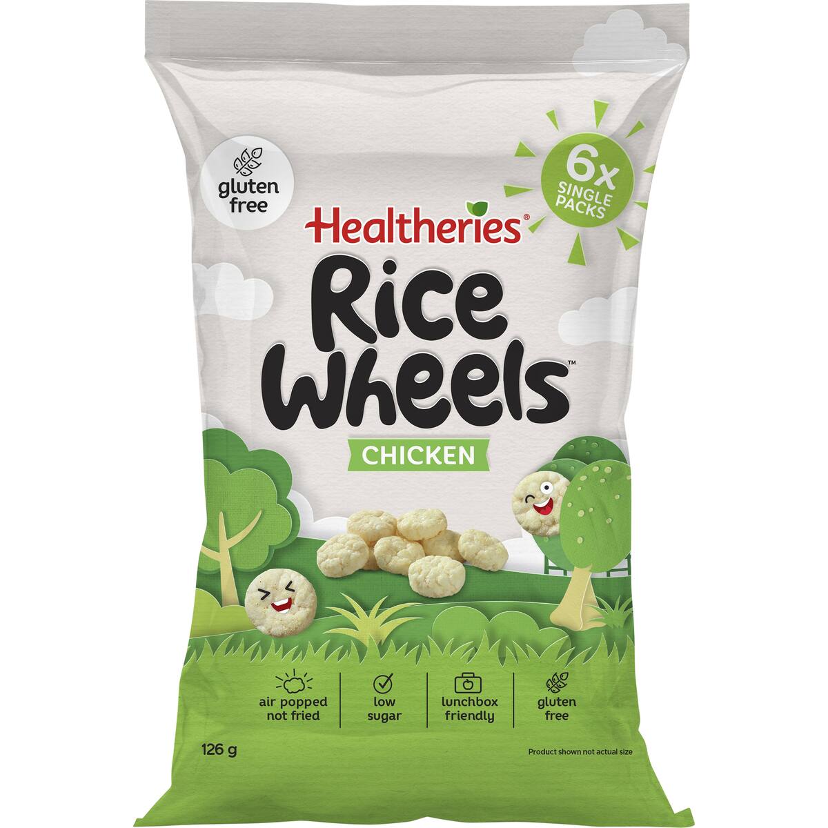 Healtheries Rice Wheels Chicken 21g X 6 Pack