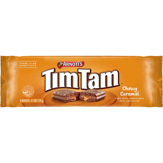 Arnotts Tim Tam Chewy Caramel Chocolate Biscuits 175g