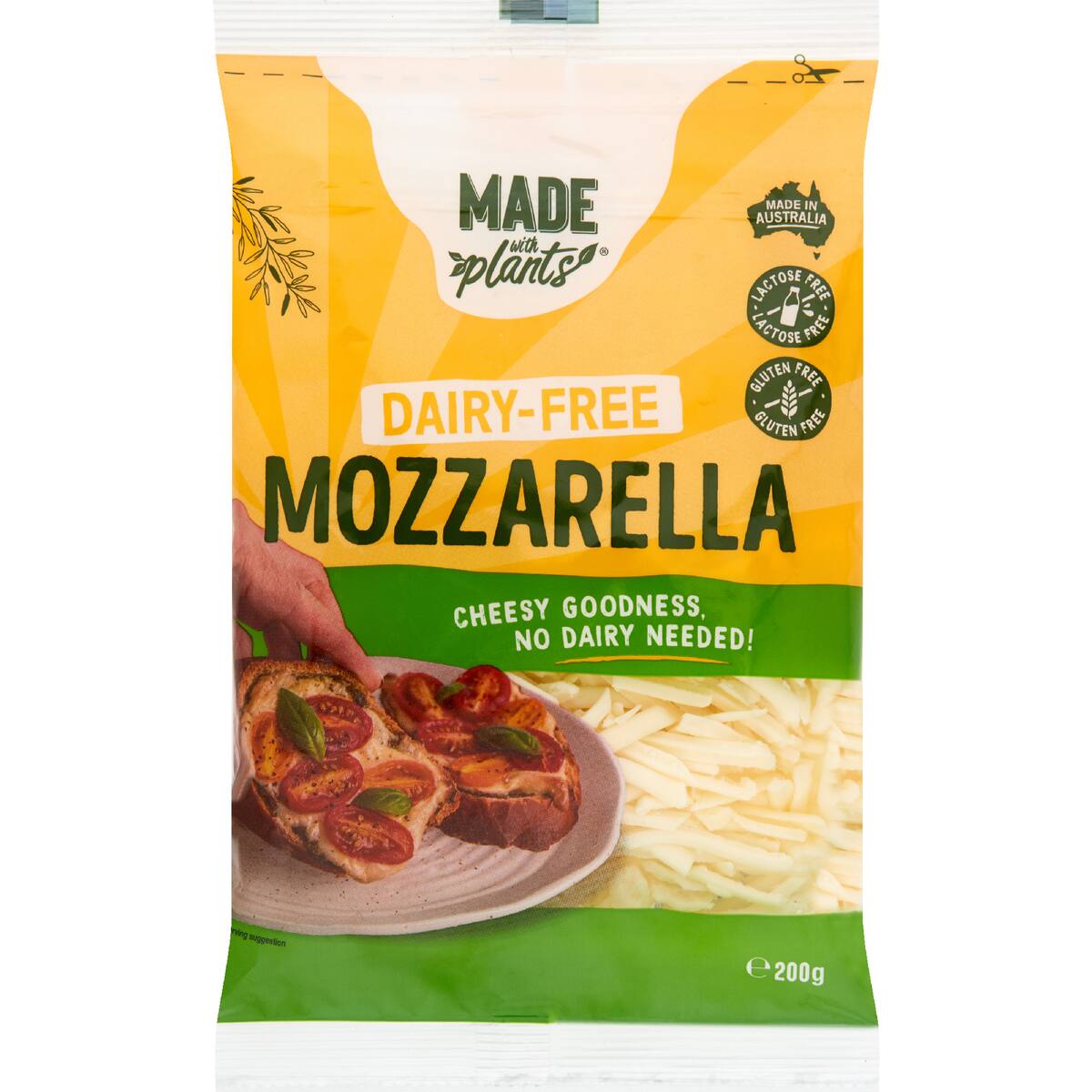 Made With Plants Shredded Mozzarella Dairy Free 200g