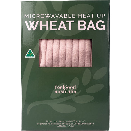 Feelgood Australia Heat Up Wheat Bag Pink Each