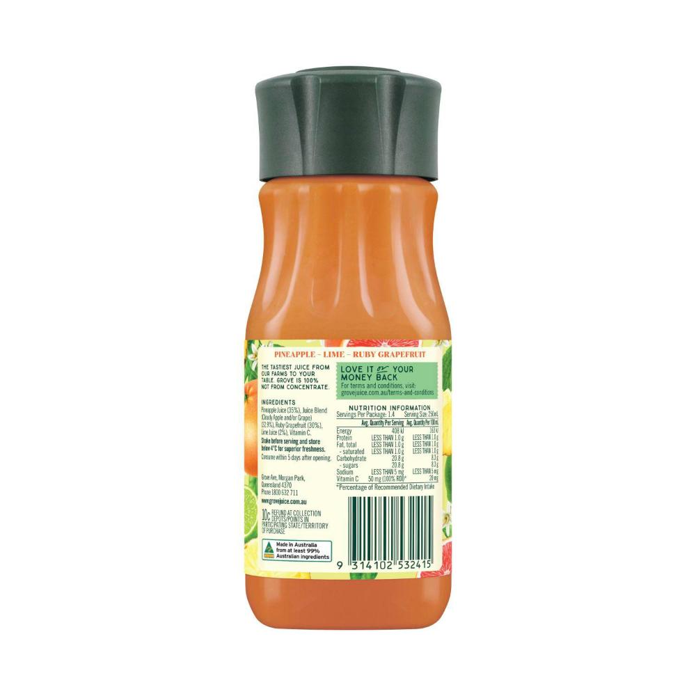 Grove Juice Pineapple- Lime & Ruby Grapefruit - 350mL