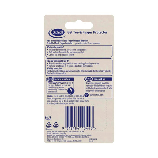 Scholl Gel Protector Toe & Finger - 1 pack