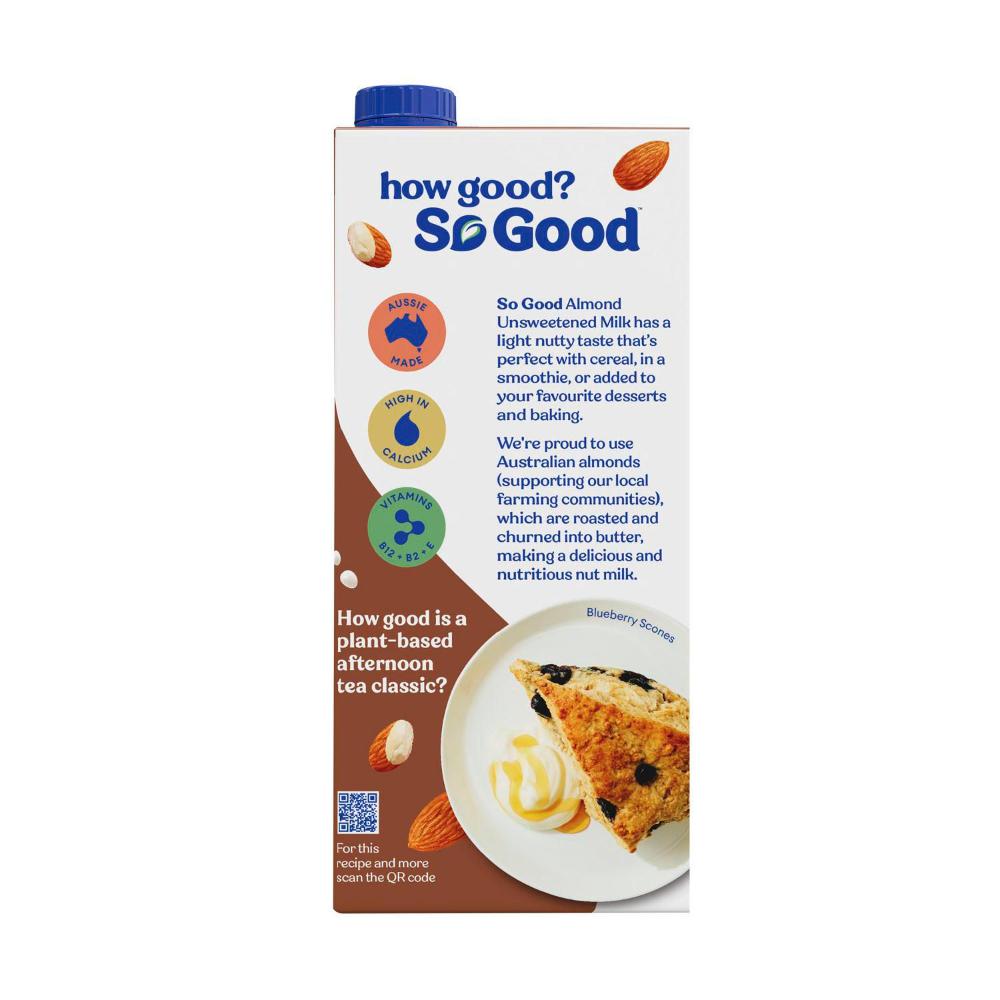 Sanitarium So Good Long Life Unsweetened Almond Milk - 1L