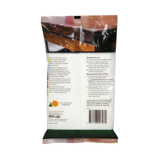 Oakwood Wood Care Furniture Wipes - 20 pack Each