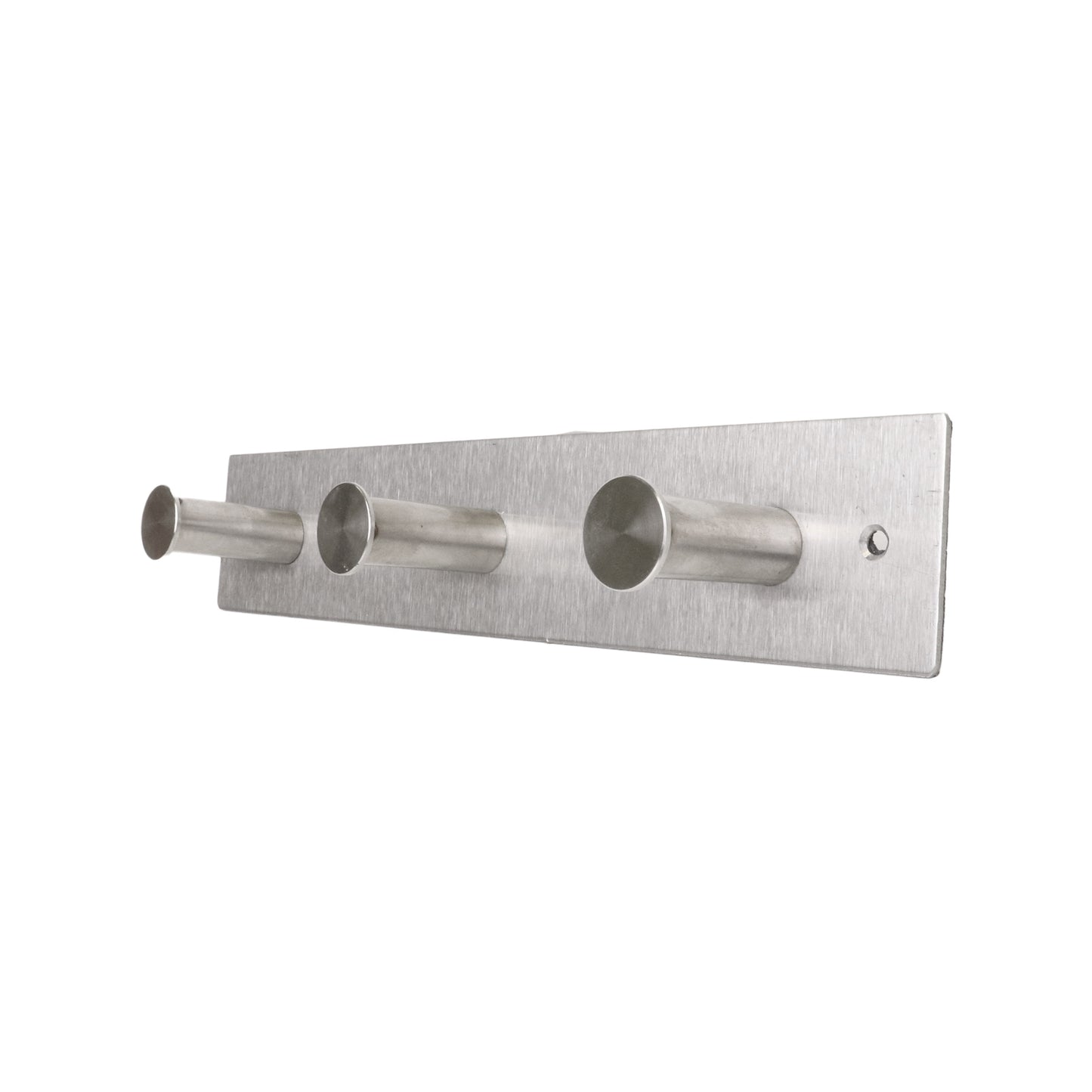 Adoored 3 Stud Satin Chrome Hook Rack 260mm
