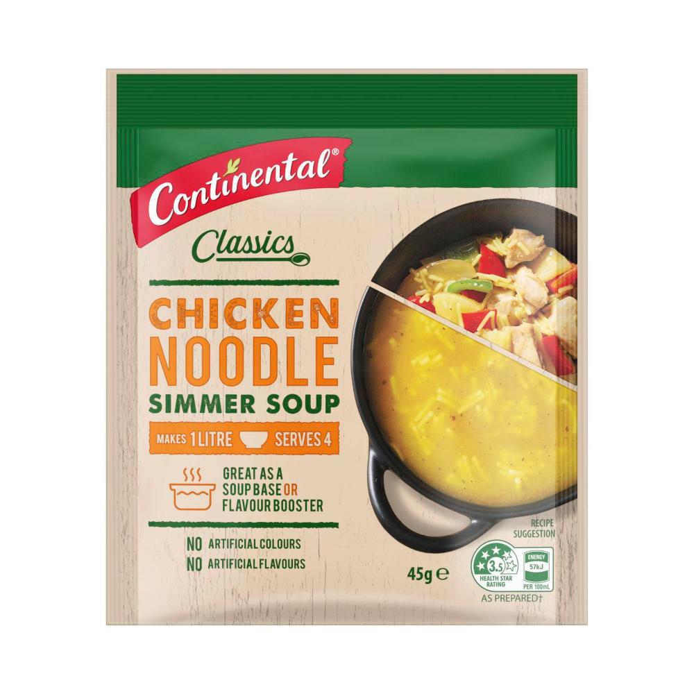 Continental Chicken Noodle Soup Serves 4 - 45g