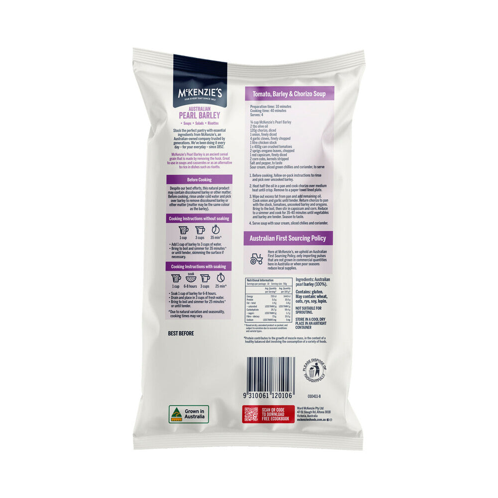 McKenzie's Barley Pearl - 500g
