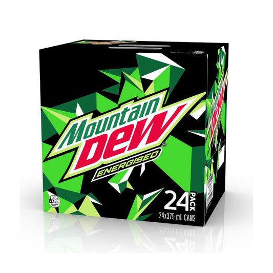 Mountain Dew Soft Drink 24x375ml - 24 Pack