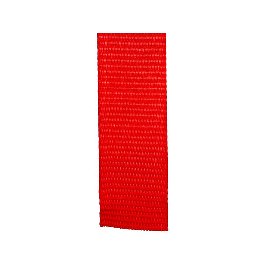 Grunt 25mm x 10m Red Poly Webbing - Strong Polyester - 680kg Strength