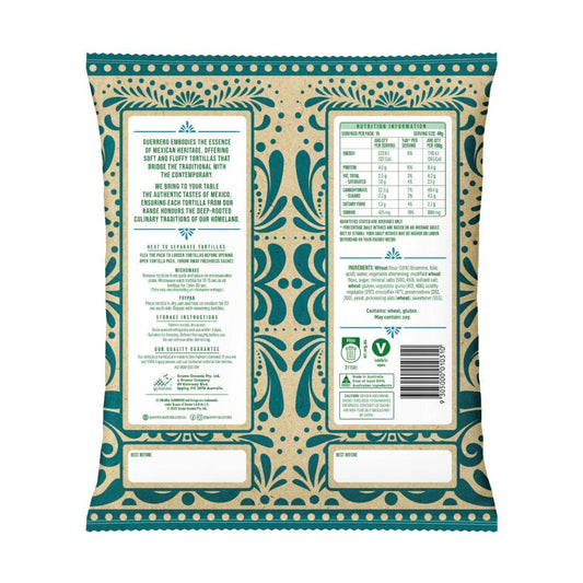 Guerrero Soft Taco Tortillas 8in 15 Pack - 720g