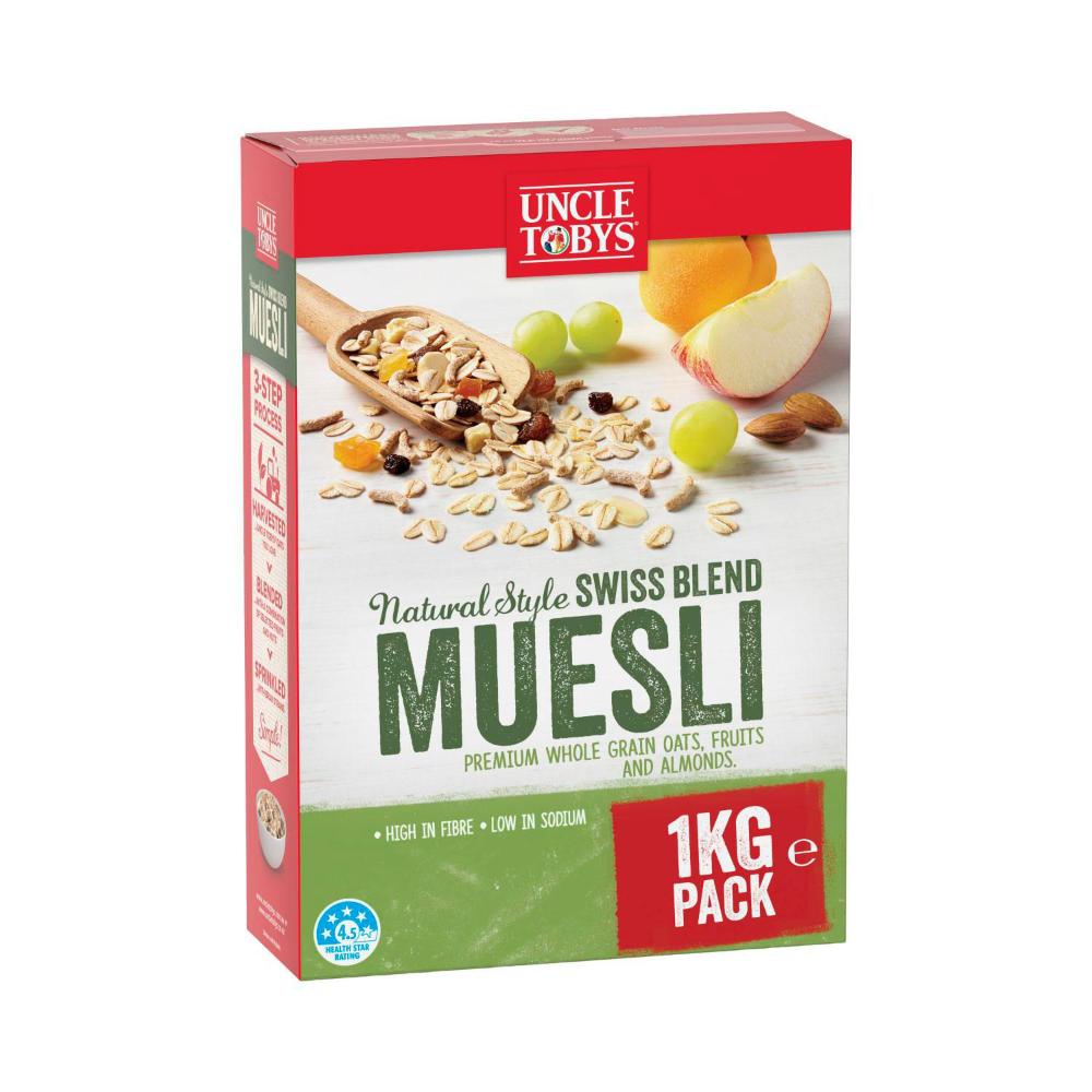 Uncle Tobys Natural Style Muesli - 1kg