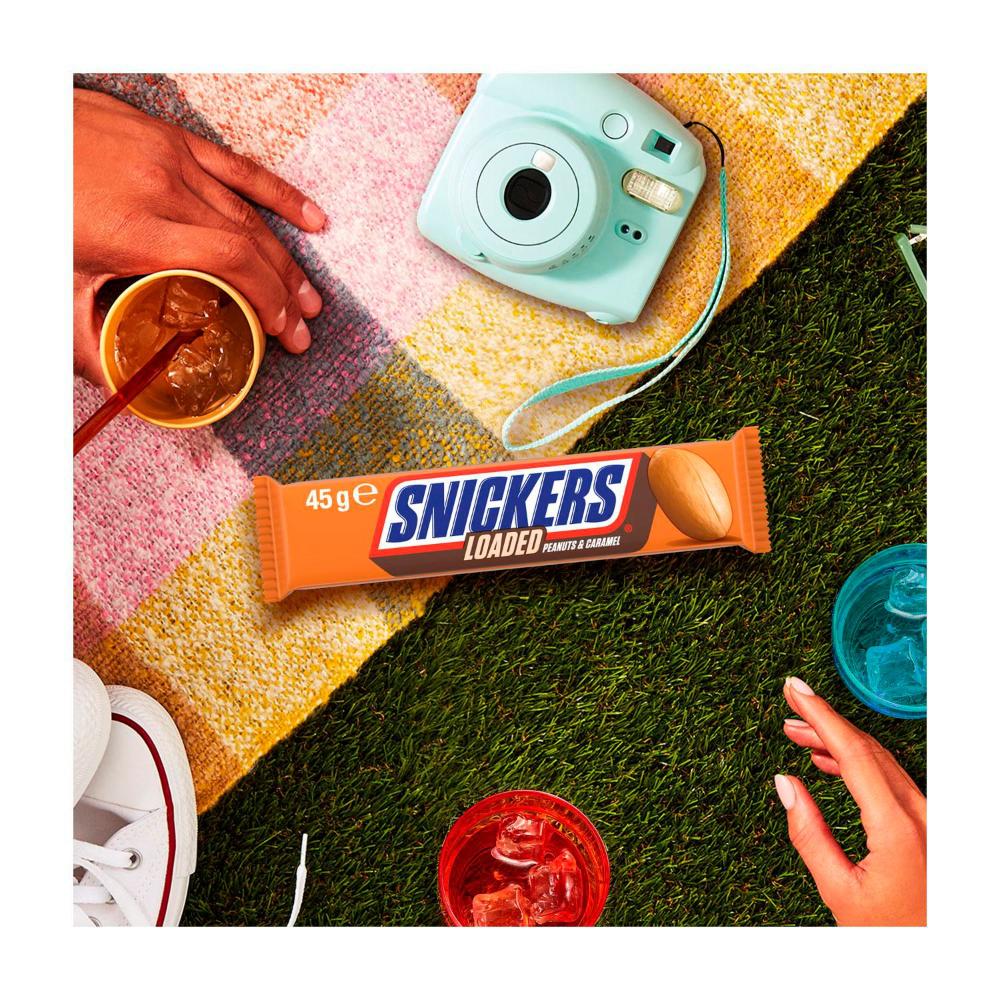 Snickers Loaded Milk Chocolate Bar Peanuts Caramel - 45g